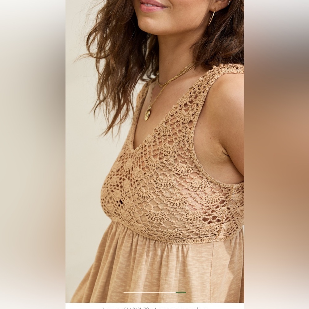 NWT AE Crochet Maxi dress - Picture 6 of 7
